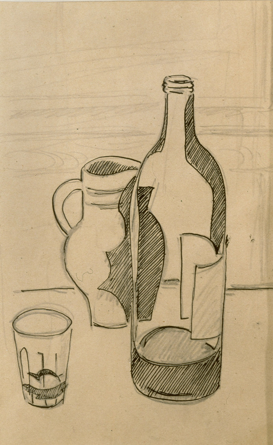 1. Nature morte au verre, pichet et bouteille (Still- life with glass, pitcher and bottle)<br>2. Nature morte aux deux bouteilles (Still life with two bottles)